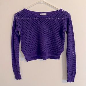 deliA*s Netted Purple Crop Top
